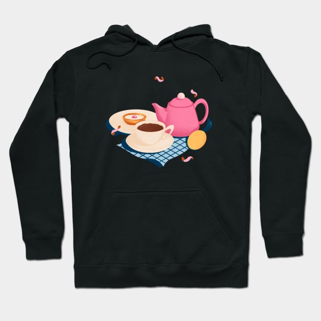 Afternoon Coffee Time Hoodie by aykimkio